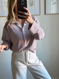 Pink & Burgundy Polo Shirt