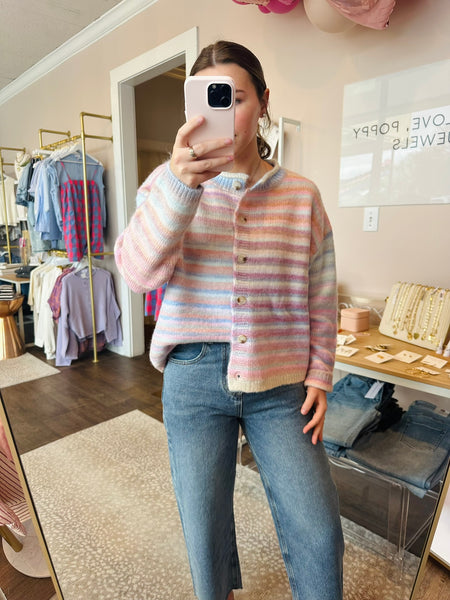 Bubblegum Rainbow Cardigan