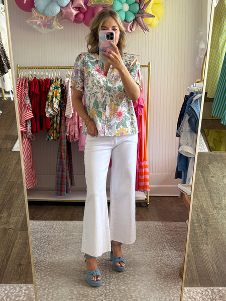 Floral Doll Collar Top