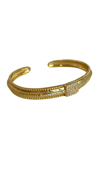 CZ Textured Cuff