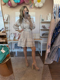 Ecru Pintuck Dress