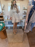 Ecru Pintuck Dress