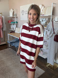 Gameday Stripe Sweater Lounge Set - 2pcs