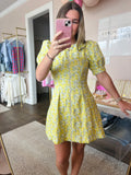 Lemon Zipper Dress