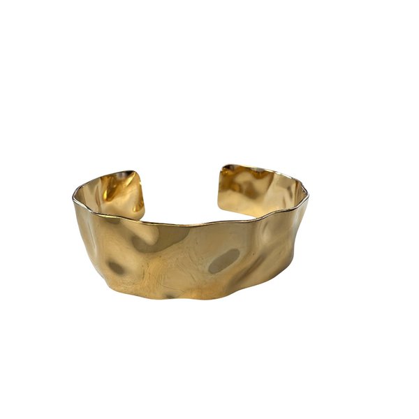 Thick Wavy Cuff (Stainless/Waterproof)