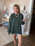 Dark Green Pigment Dyed Top