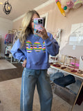 Boo Crop Sweatshirt