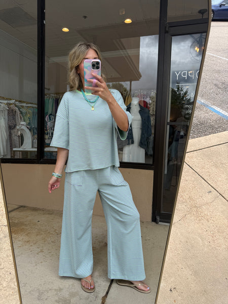 Mint & Lilac Pants Set - 2pcs