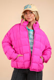 Cute and Cozy Puffer in Fuchsia