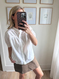 White Puff Sleeve Blouse