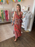Patchwork Midi Dress