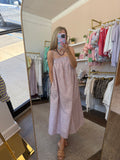 Pink Ditsy Floral Midi