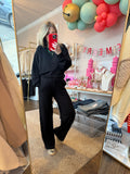 Double Knit Sweatsuit - Black