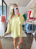 Moss Green Ribbed Shorts Set - 2pcs