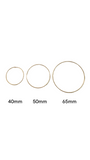 Basic Hoop - Gold Filled/Waterproof