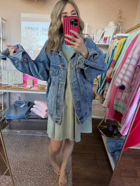 Boxy cut denim jacket