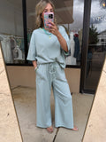 Mint & Lilac Pants Set - 2pcs