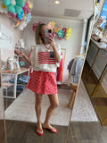 Strawberry Gingham Skirt