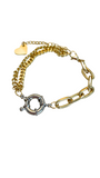 Two-tone Mixed Chain Bracelet