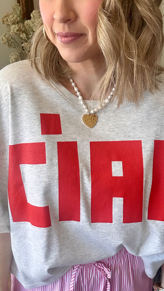 CIAO Graphic Tee - Red