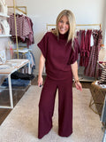 Maroon Dolman Sleeve Set - 2pcs