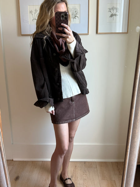 Espresso Wide Wale Corduroy Jacket
