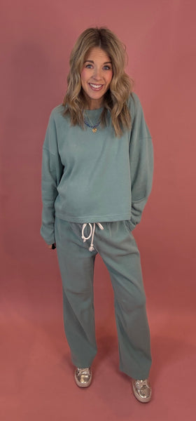 Pistachio Knit Set - 2 pieces