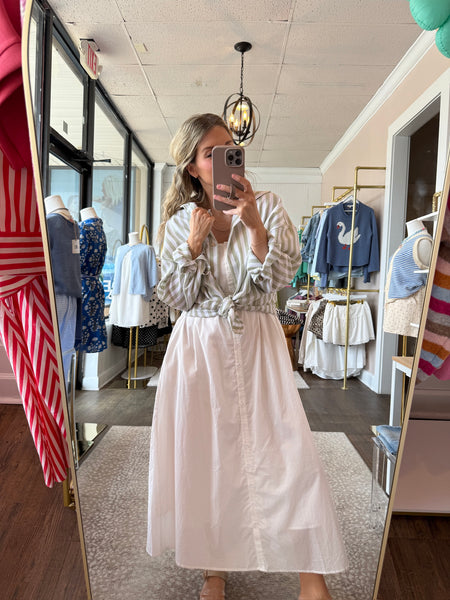 Knit Tank Midi Dress - Off White