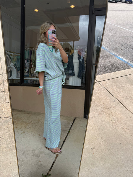 Mint & Lilac Pants Set - 2pcs