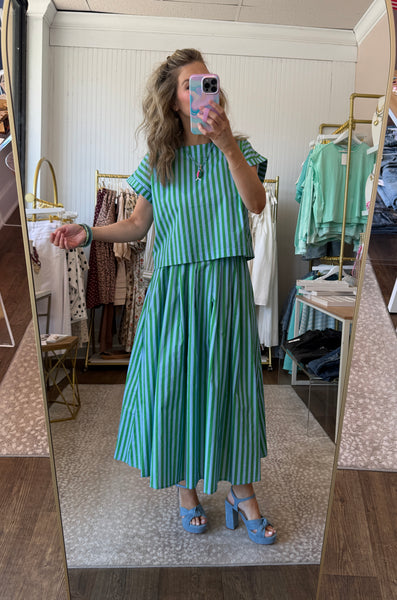Green Sky Skirt Set - 2 pieces