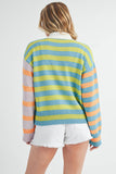 Multicolor Stripe Cardigan