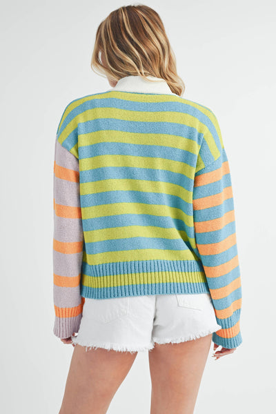 Multicolor Stripe Cardigan