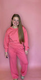 Double Knit Sweatsuit - Taffy Pink