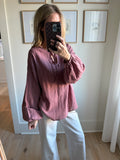 Redbean Textured Woven Top