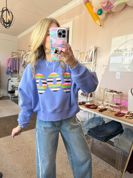 Boo Crop Sweatshirt