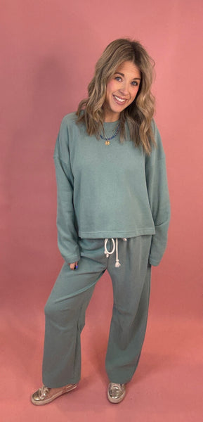 Pistachio Knit Set - 2 pieces