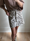 Zebra Button Detailed Skirt