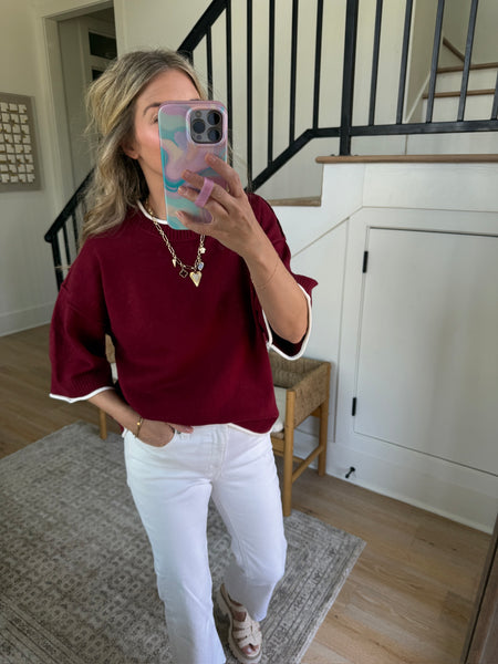 Maroon Gameday Sweater