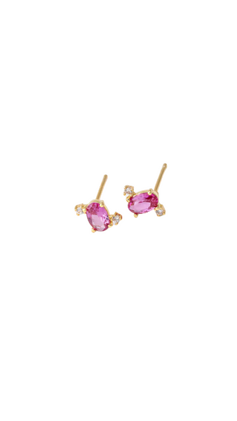 Pink Pop Studs