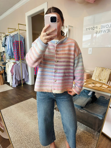 Bubblegum Rainbow Cardigan