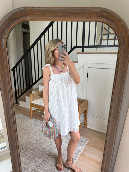 White Eyelet Dress