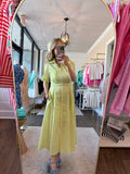 Citrus Striped Midi Dress