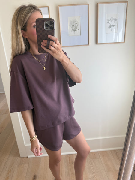 Cocoa Bean Shorts Set - 2pcs