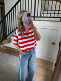 Cherry Notch Knit Top
