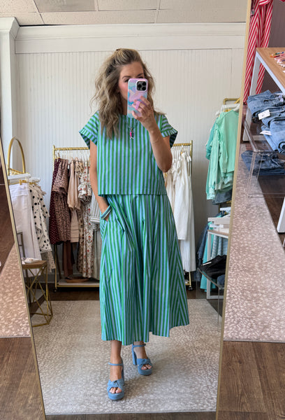 Green Sky Skirt Set - 2 pieces