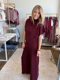 Maroon Dolman Sleeve Set - 2pcs