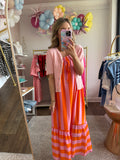 Pink Scalloped Pointelle Sweater