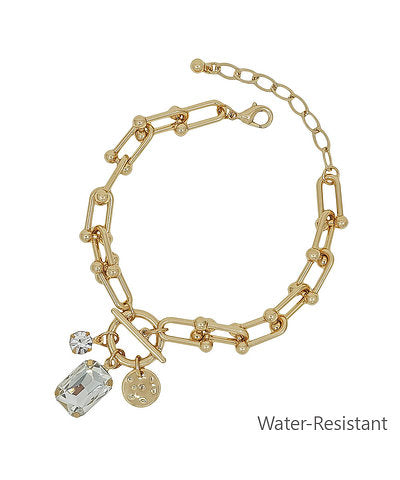 Rectangle Crystal Charm Bracelet *BIRTHDAY FLASH SALE*