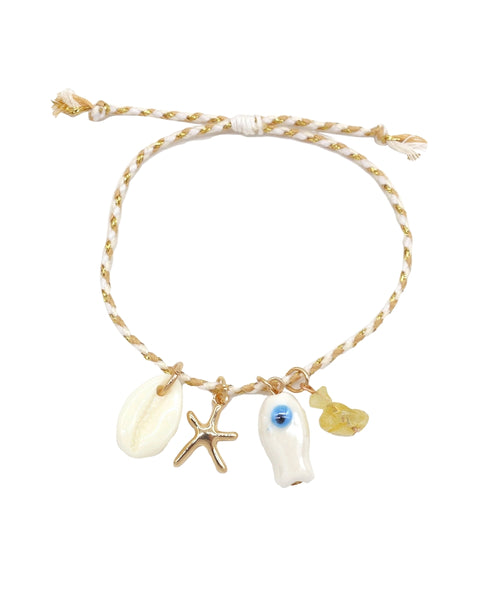 Sealife Charm and Cord Bracelet *BIRTHDAY FLASH SALE*