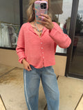 Piper Cardigan - Peach